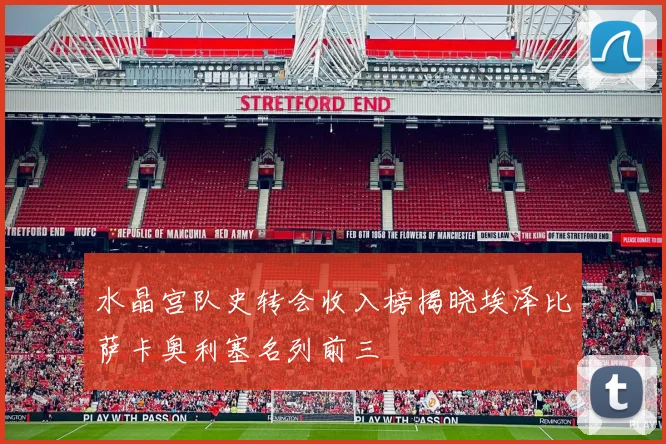 水晶宫队史转会收入榜揭晓埃泽比萨卡奥利塞名列前三